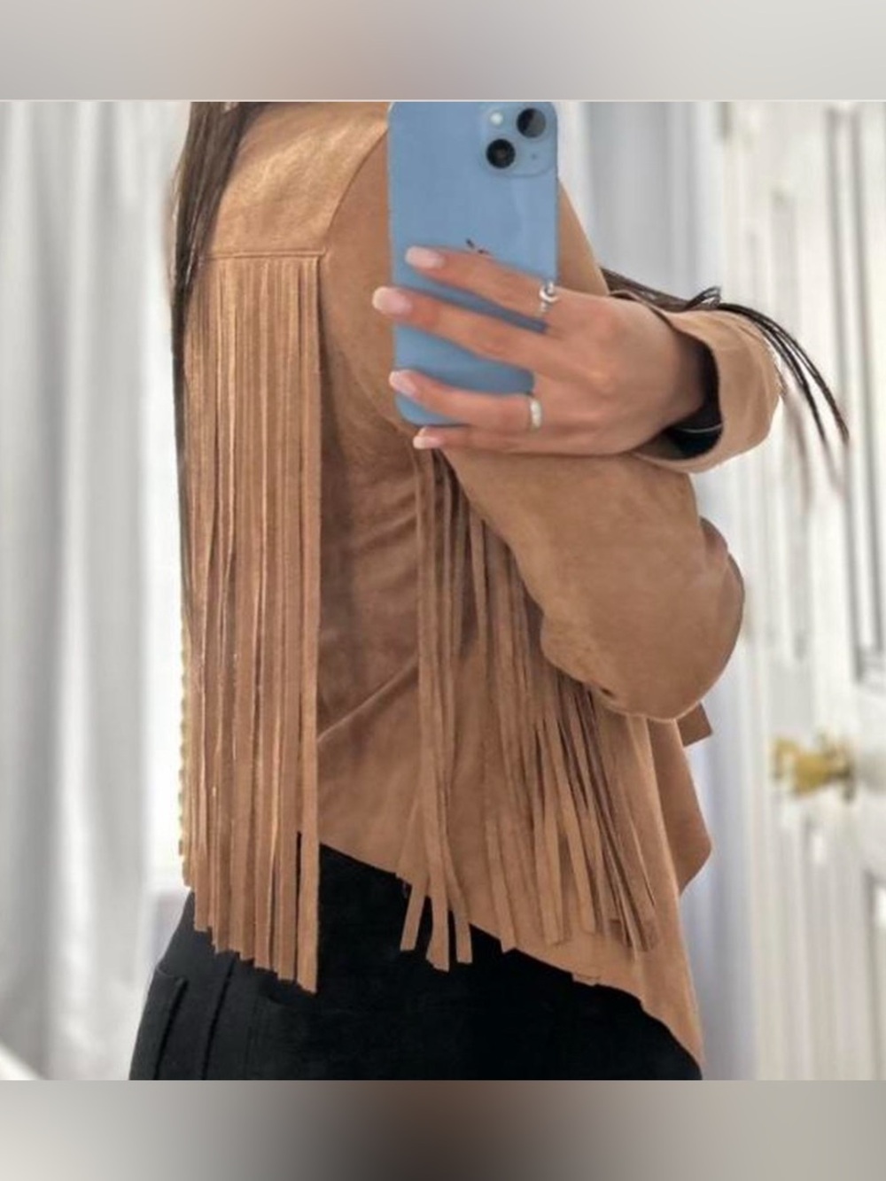 Fringe Suede-Jacket - Picture 2 of 4